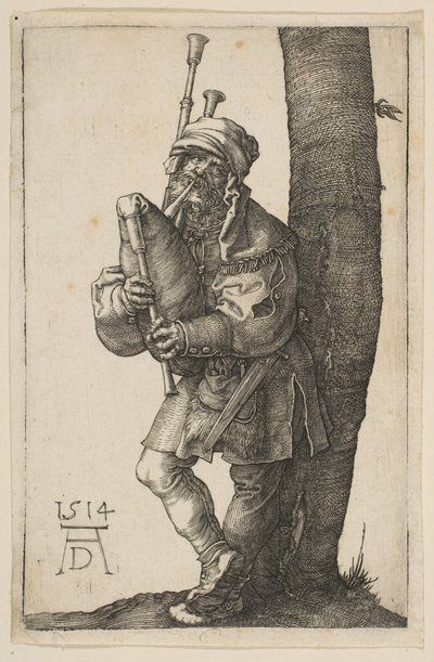 Bagpiper, 1514. by Albrecht Dürer