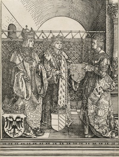 Adil Philip'in Kastilyalı Joan ile Nişanı, 1515. by Albrecht Dürer