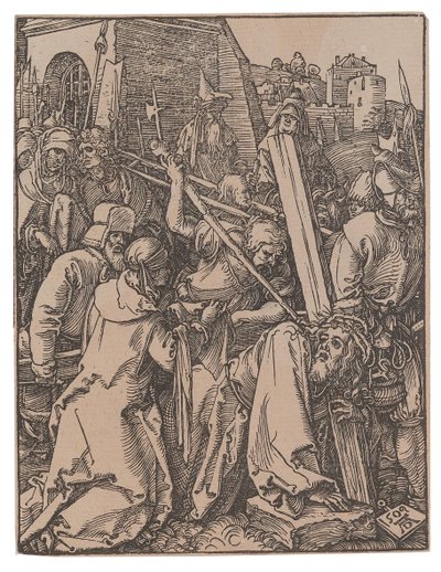 Küçük Tutku serisinden Haçın Taşınması, 1509. by Albrecht Dürer