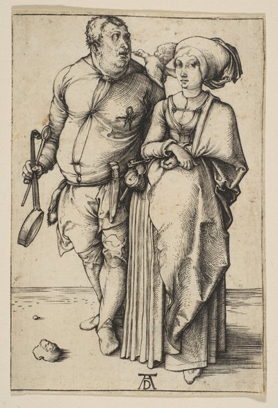 Aşçı ve Karısı, yak. 1496. by Albrecht Dürer