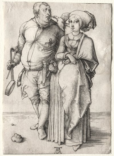 Aşçı ve Karısı, muhtemelen 1497. by Albrecht Dürer