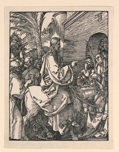 Küçük Tutku Serisinden İsa'nın Kudüs'e Girişi by Albrecht Dürer