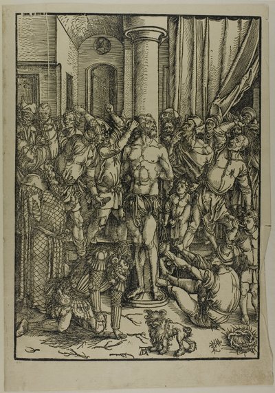 Büyük Tutkudan Kırbaçlanma by Albrecht Dürer