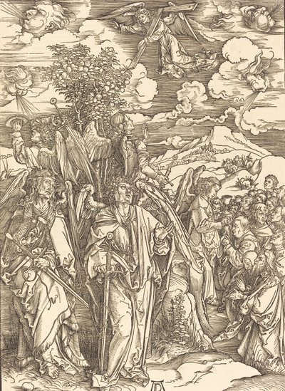 Rüzgarları Tutan Dört Melek, 1498. by Albrecht Dürer