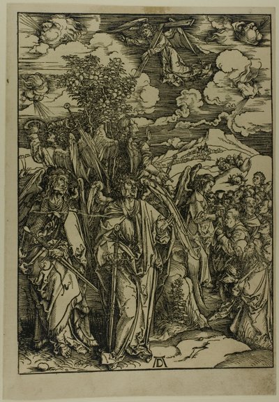 Kıyametten Rüzgara Dayanan Dört Melek by Albrecht Dürer
