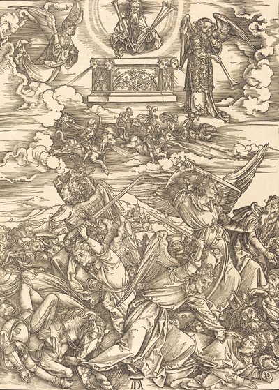 Dört İntikam Meleği, 1498. by Albrecht Dürer