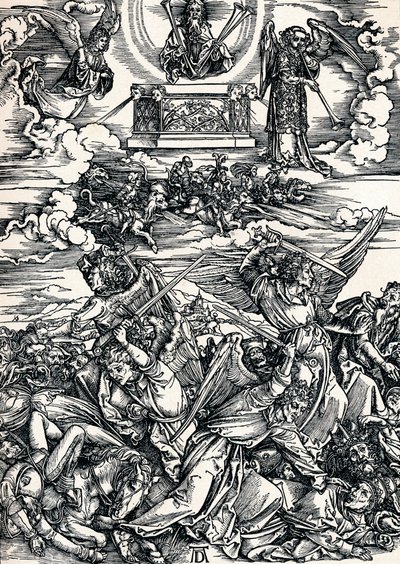 Dört İntikam Meleği, 1498 1906 by Albrecht Dürer