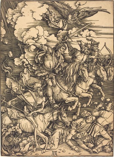 Dört atlı by Albrecht Dürer