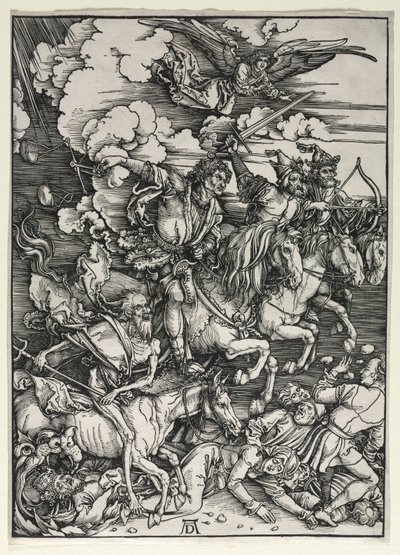 Mahşerden Dört Atlı, c. 1498. by Albrecht Dürer