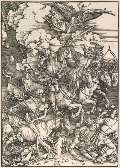 The Four Horsemen, from The Apocalypse of St. John, 1497-98  by Albrecht Dürer