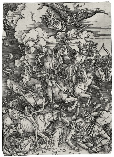 Mahşerin Dört Atlısı, yaklaşık 1498 by Albrecht Dürer