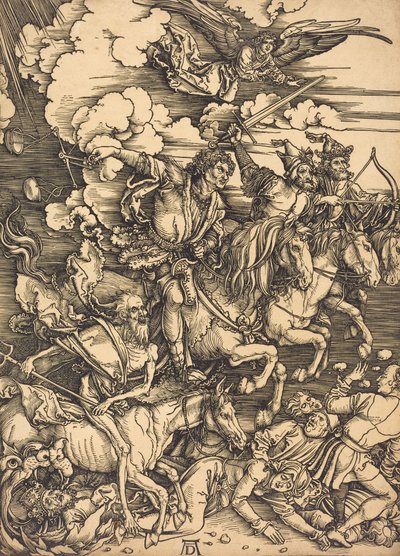 Dört Atlı, muhtemelen c. 14961498. by Albrecht Dürer