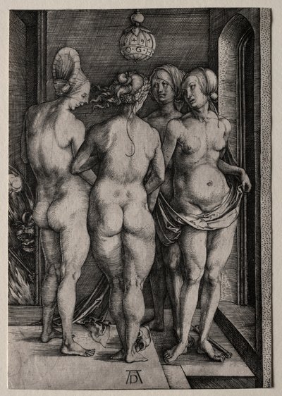 Dört Cadı Dört Çıplak Kadın, 1497. by Albrecht Dürer