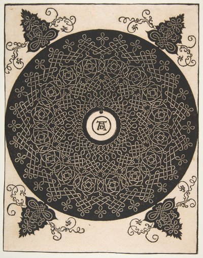 Dördüncü Düğüm. Merkezinde Yuvarlak Madalyon bulunan Geçmeli Roundel, 1528