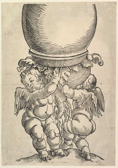 Büyük Sütun alt bloğu, 1517. by Albrecht Dürer