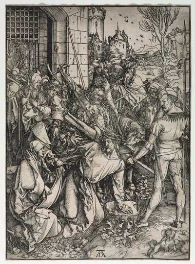 Büyük Tutku: Çarmıhı Taşıyan İsa by Albrecht Dürer