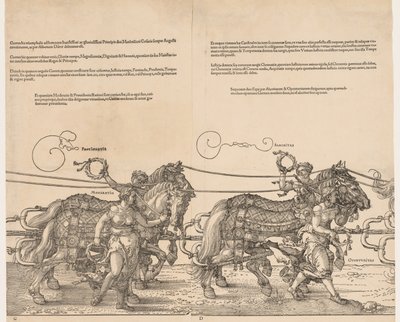 İmparator Maximilian'ın Büyük Zafer Arabası, 1523. by Albrecht Dürer