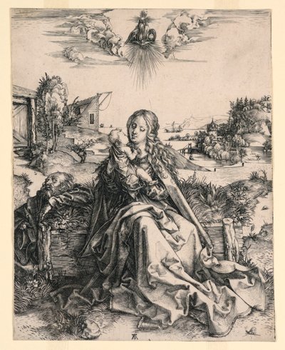 Kelebek ile Kutsal Aile by Albrecht Dürer
