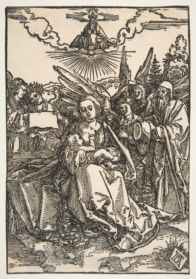 Beş Melekli Kutsal Aile, M.Ö. 1503. by Albrecht Dürer