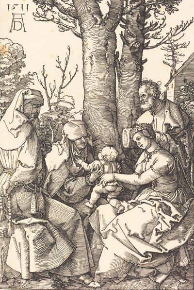 Bir Ağacın Altında Joachim ve Anne ile Kutsal Aile, 1511. by Albrecht Dürer