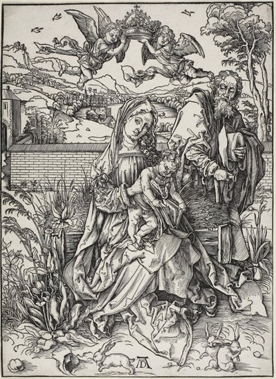 Üç Tavşanlı Kutsal Aile by Albrecht Dürer