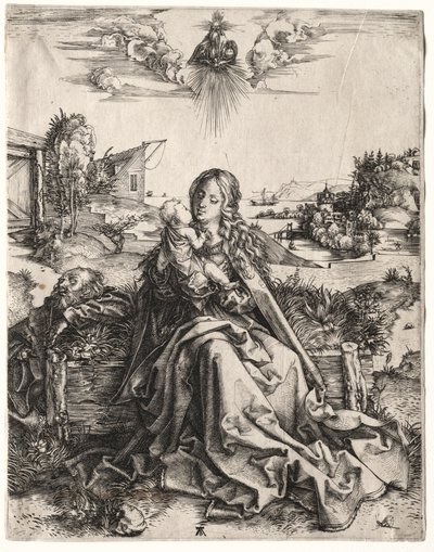 Kelebek ile Kutsal Aile by Albrecht Dürer