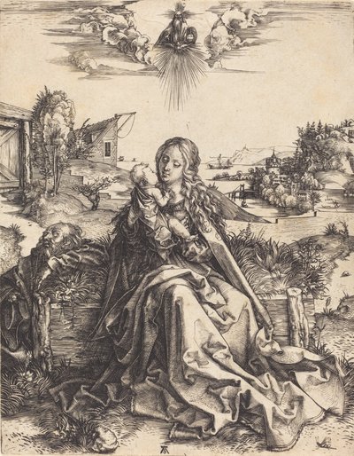 Mayıs Sineği ile Kutsal Aile, 14951496. by Albrecht Dürer
