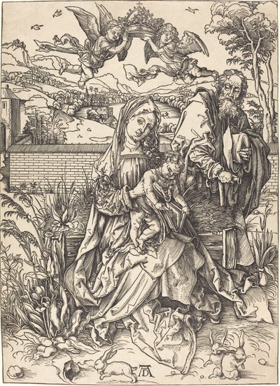 Üç Tavşanlı Kutsal Aile by Albrecht Dürer