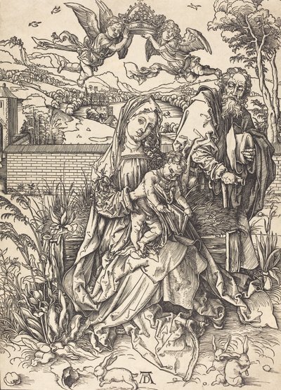 Üç Tavşanlı Kutsal Aile, c. 14971498. by Albrecht Dürer