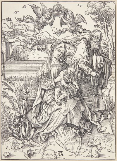 Üç tavşanlı Kutsal Aile by Albrecht Dürer