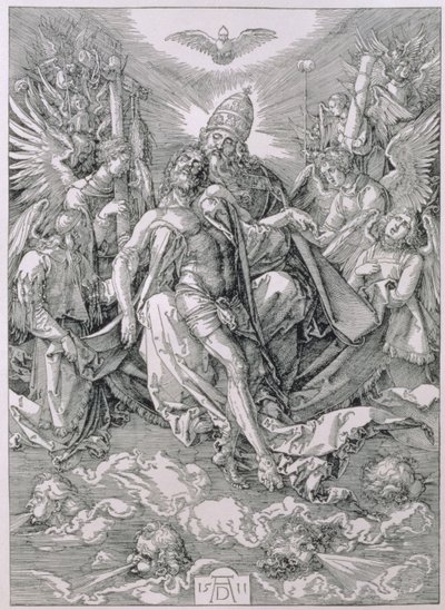 Kutsal Üçlü, pub. 1511 by Albrecht Dürer