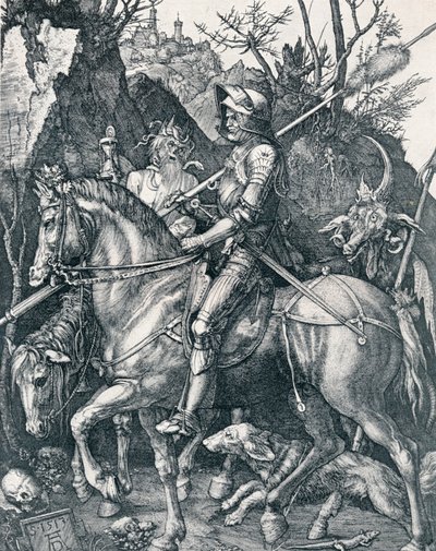 Şövalye, Ölüm ve Şeytan, 1513 1906 by Albrecht Dürer