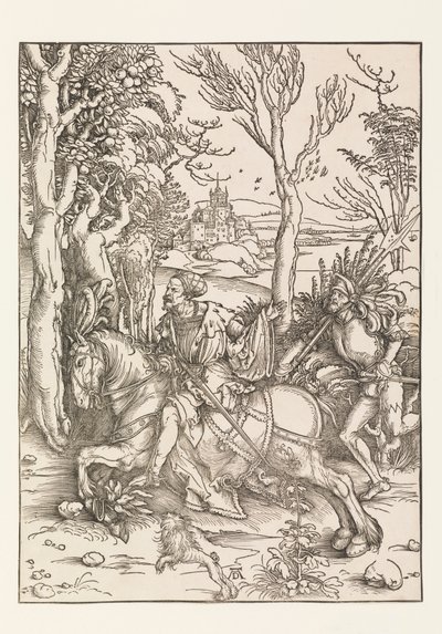 Şövalye ve Landsquenet by Albrecht Dürer