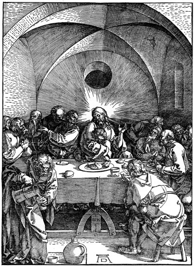 Büyük Tutku serisinden Son Akşam Yemeği, c1510, 1936 by Albrecht Dürer