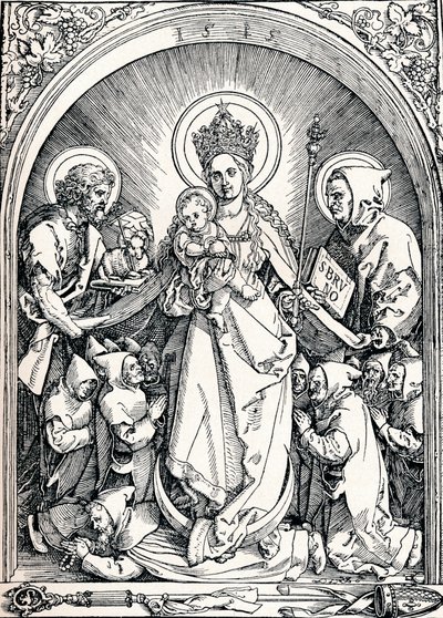 Carthusian Friars, St John the Baptist ve St Bruno ile Madonna, 1515 1906. by Albrecht Dürer