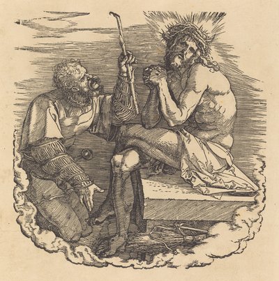 Bir Asker Tarafından Alay Edilen Hüzün Adamı, muhtemelen 1511. by Albrecht Dürer