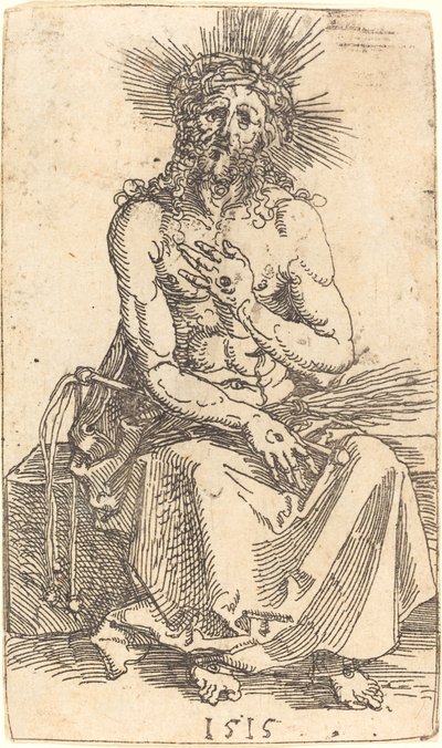 Oturan Acıların Adamı by Albrecht Dürer