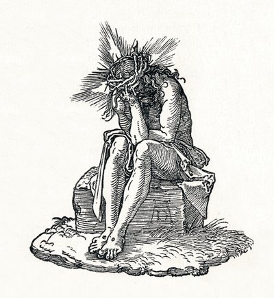 Acıların Adamı. Küçük Tutku için başlık sayfası., c1511, 1906 by Albrecht Dürer