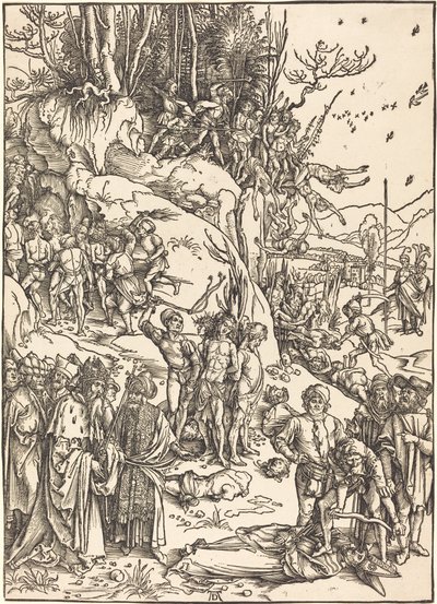 On Binlerin Şehadeti by Albrecht Dürer