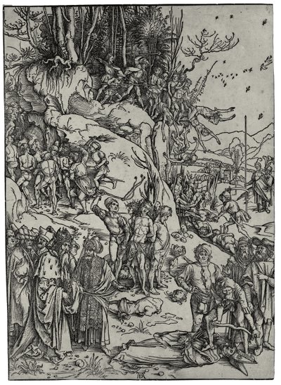 On Binlerin Şehadeti, 1497 by Albrecht Dürer