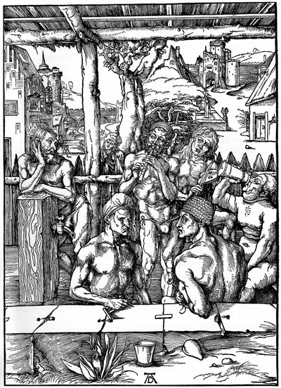 Erkekler Hamamı, 1497-1498, 1936 by Albrecht Dürer