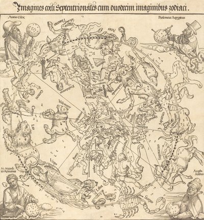 Kuzey Göksel Yarımküre, 1515. by Albrecht Dürer