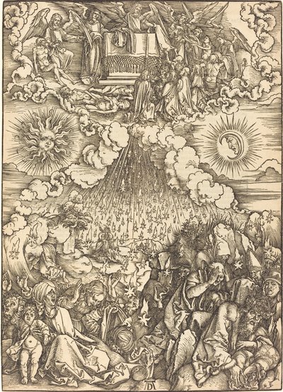 Beşinci ve Altıncı Mühürlerin Açılması by Albrecht Dürer