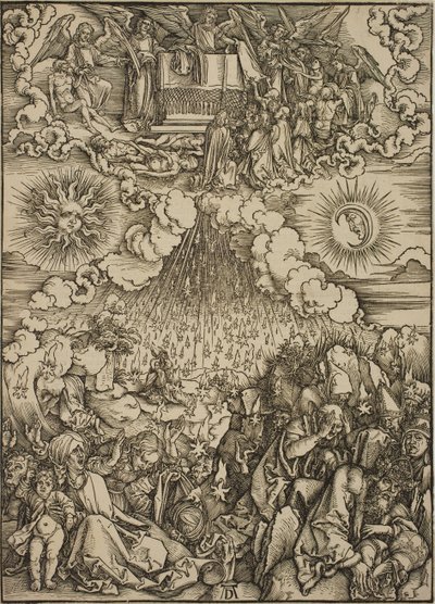 Beşinci ve Altıncı Mühürlerin Açılması by Albrecht Dürer