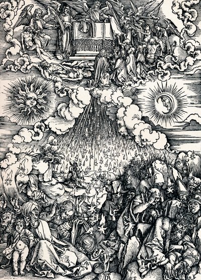 Beşinci ve Altıncı Mühürlerin Açılması, 1498 1906 by Albrecht Dürer