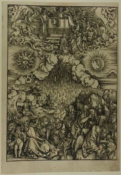 Kıyamet'ten Beşinci ve Altıncı Mühürlerin Açılması by Albrecht Dürer
