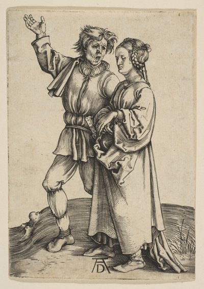 Köylü ve Karısı, yak. 1497. by Albrecht Dürer