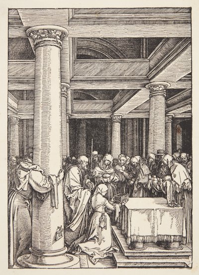Tapınaktaki Sunum by Albrecht Dürer