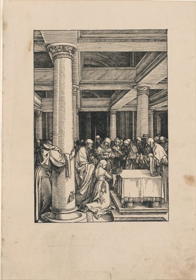 Bakire'nin Yaşamından Tapınakta Mesih'in Sunumu by Albrecht Dürer