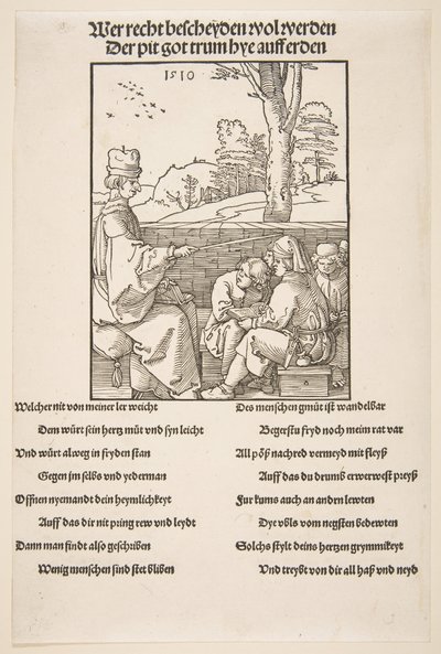 Okul Müdürü.n.d. by Albrecht Dürer